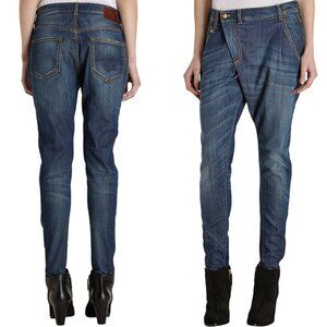 R13 X-Over Skinny in Blue, size 32
